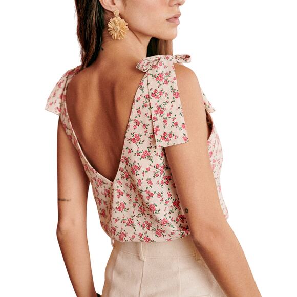 Sezane Tops - Sezane 'Lara' Pink Viscose Blouse Size 6